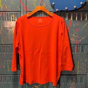 Jones New York Sport watermelon coral top. T232